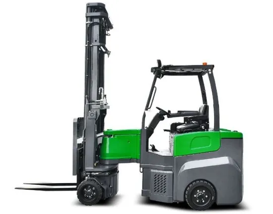High Efficency 4.5m to 12.5m Lifter Electric Articulated Forklift for Narrow Aisle Working Condition for Cold Industrial Small Warehouse 
