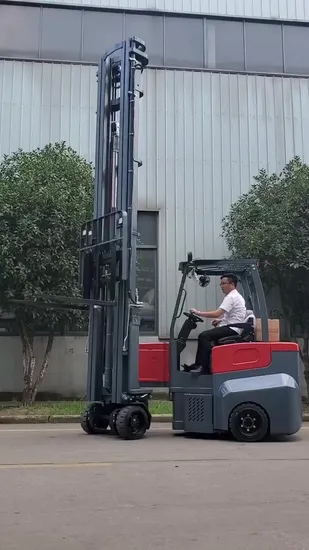 Продаётся 2-тонный мини-электрический вилочный погрузчик с узким проходом и шарнирно-сочленённой рамой для повышенной проходимости